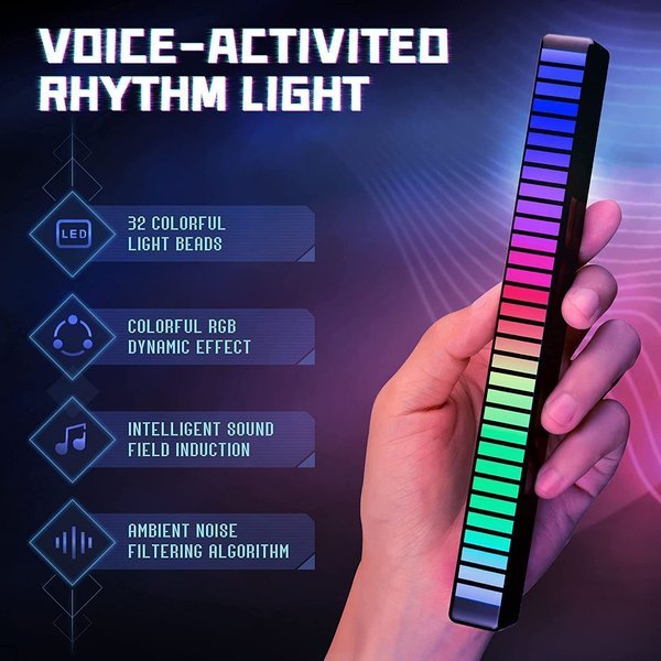 WIRELESS SOUND ACTIVATED RGB LIGHT BAR