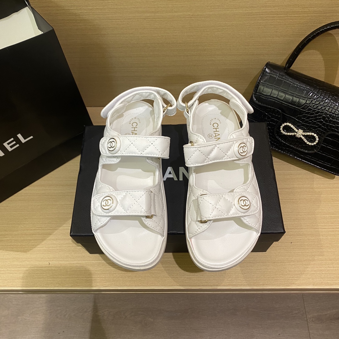 Chanel Classic Velcro Sandals