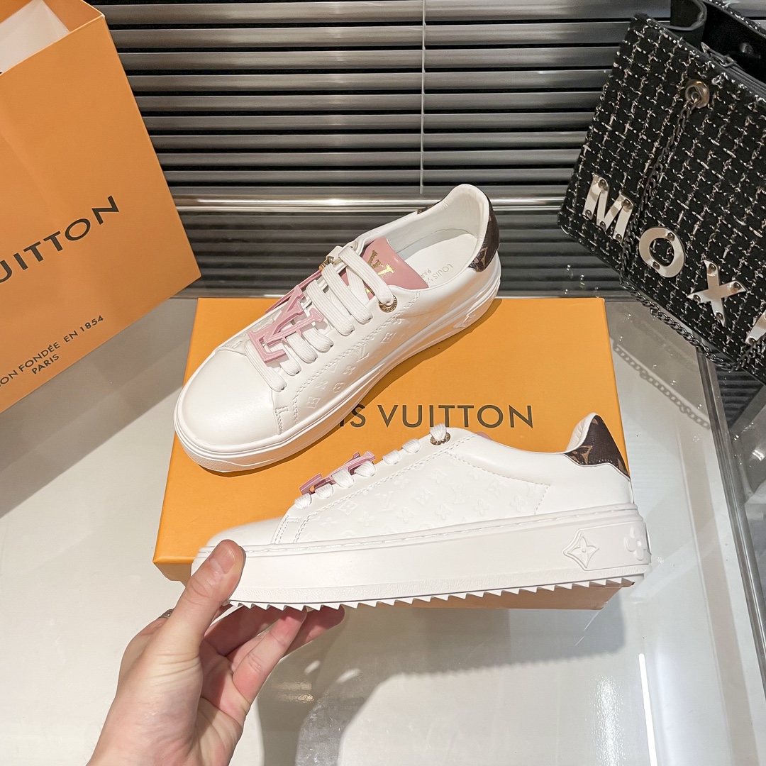 LV new upgrade version white shoes