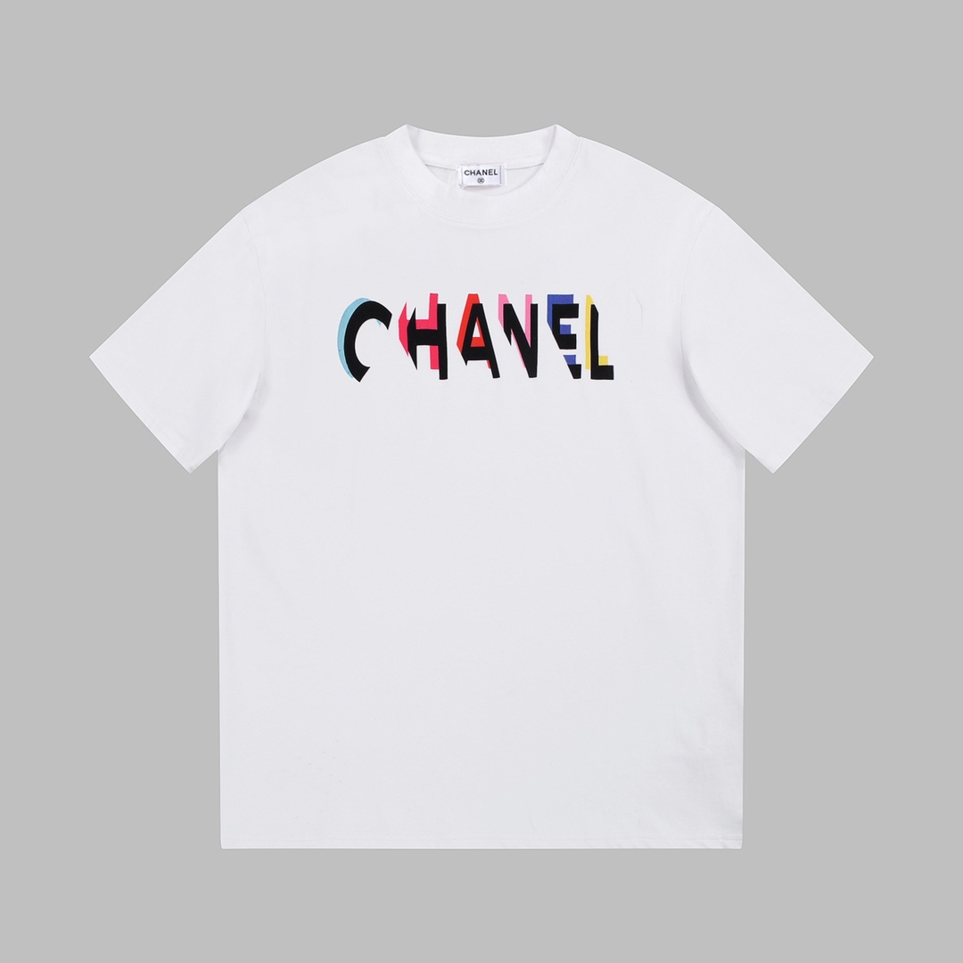 Chanel Summer Cotton 100 Percent Unisex Leisure T-shirt