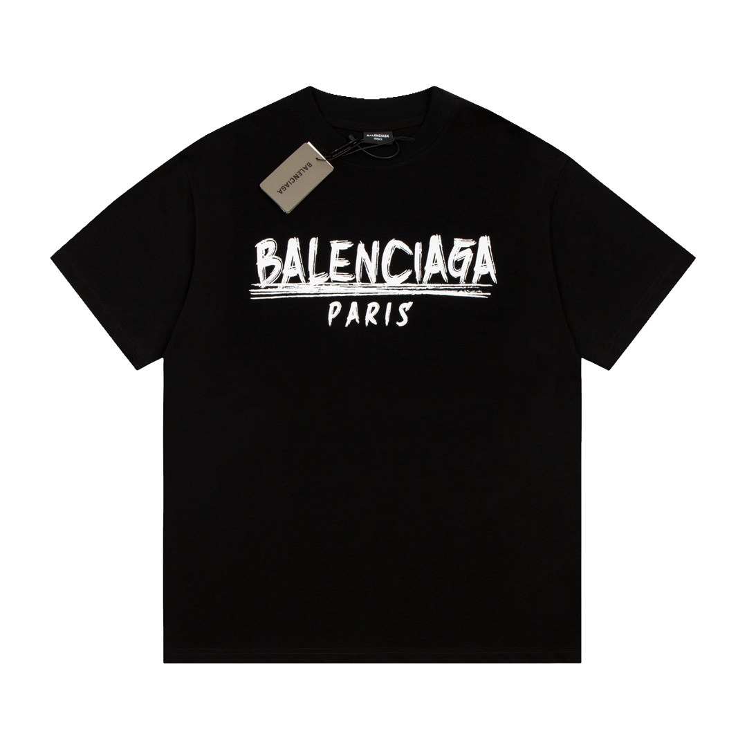 Balenciaga 2023SS Letter Graffiti T-shirt