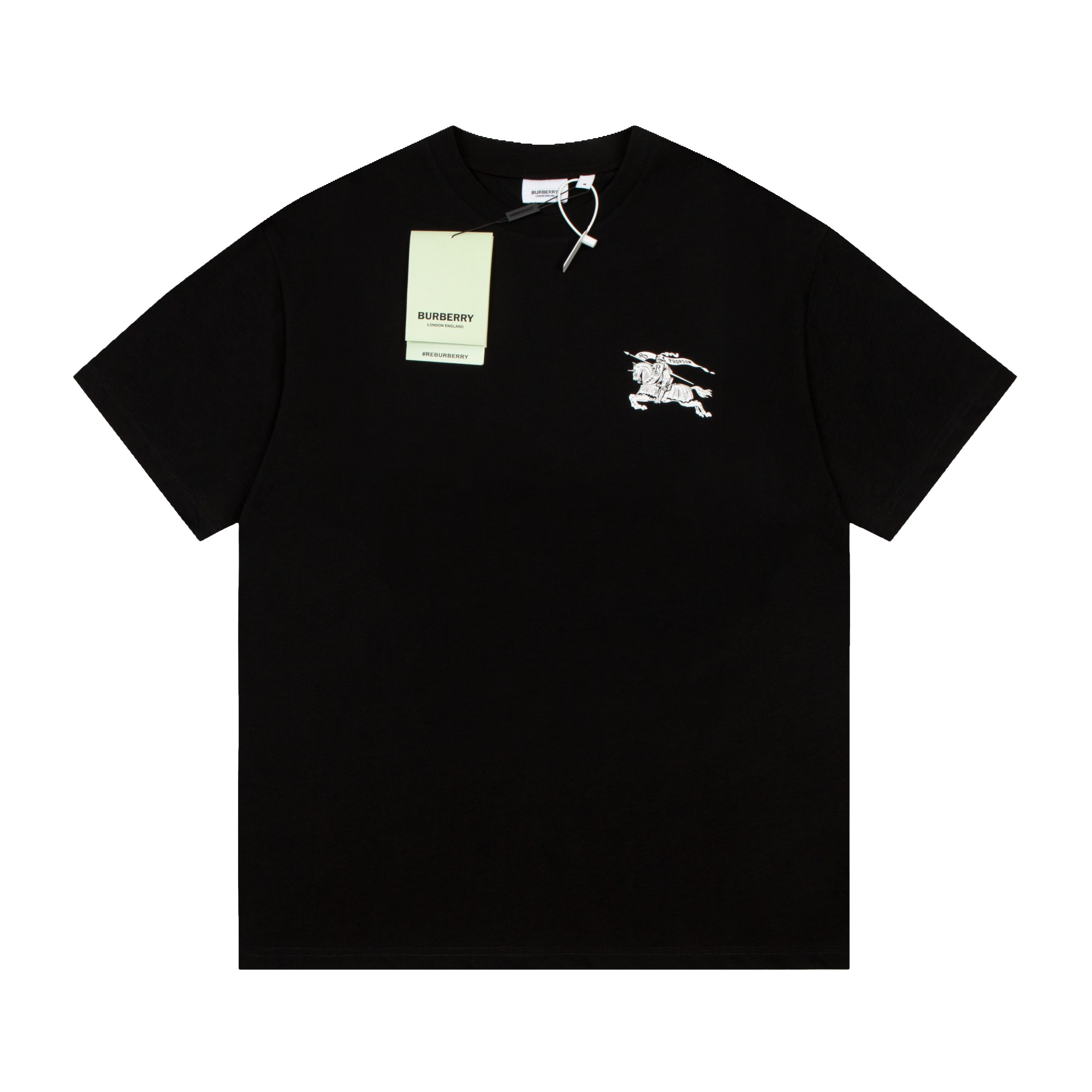 Burberry Oak Leaf Warhorse Short Sleeve Black White