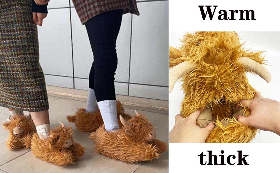 Highland Cow Slippers