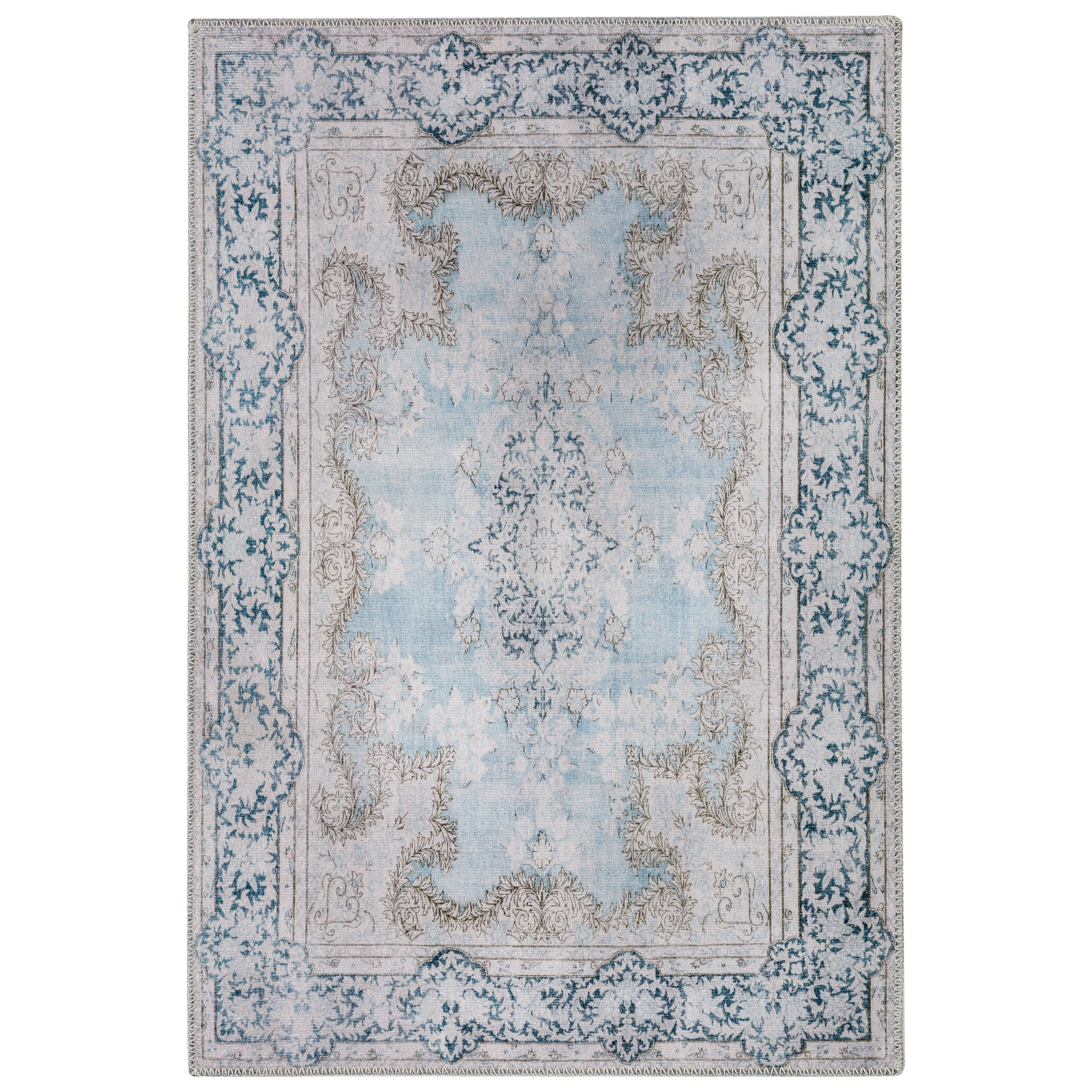 Machine Washable Vintage Distressed Area Rug