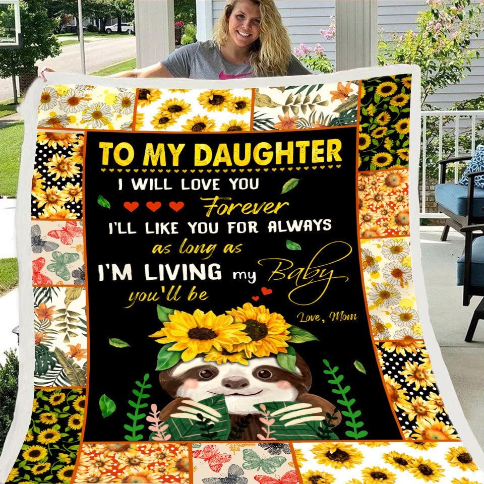 🎁Daughter's Gift - Blanket Gift- Sweet Words To My Daughter- Panda (49% OFF TODAY)
