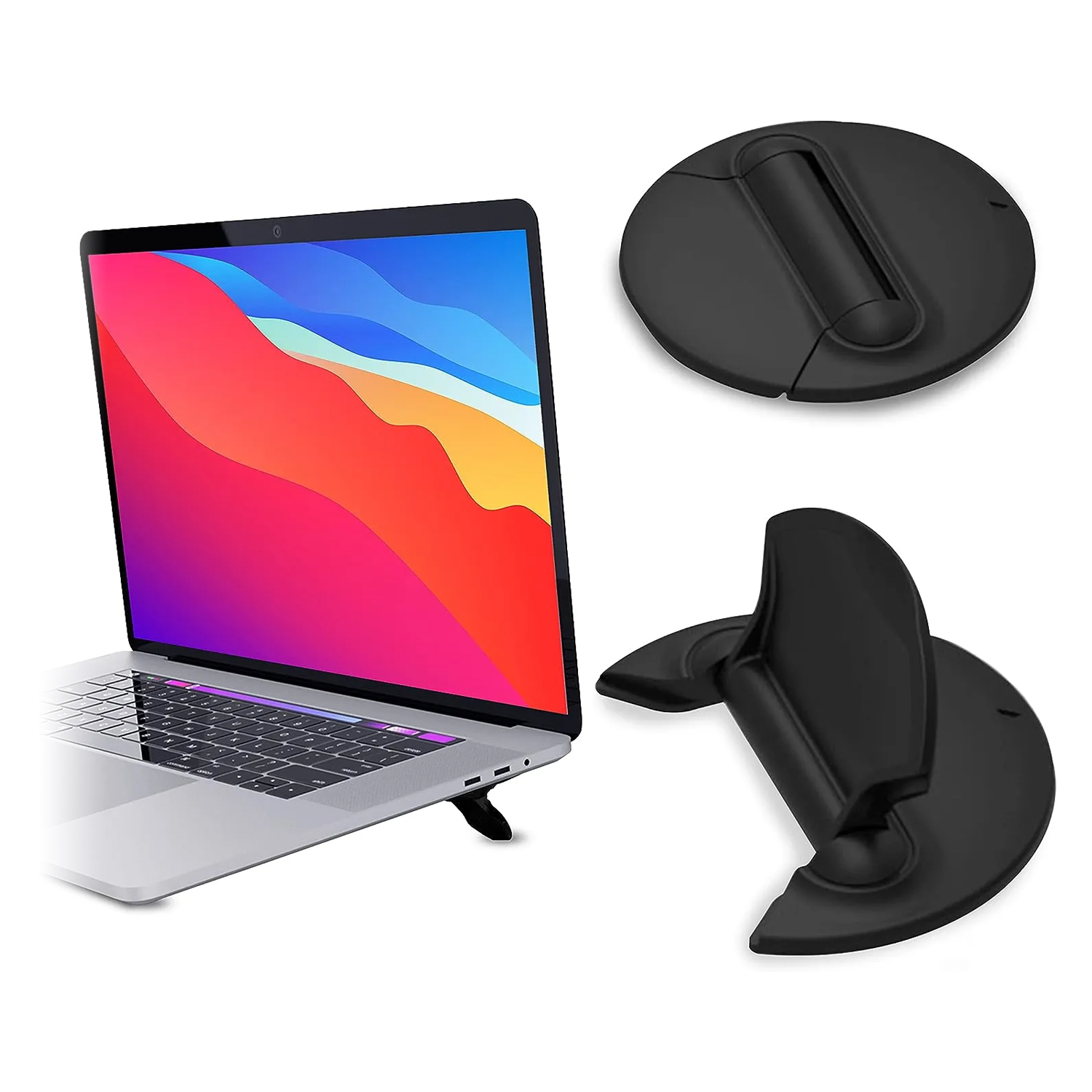 Soporte portátil de computadora portátil ligera, soporte de ángulo ajustable, computadora portátil universal