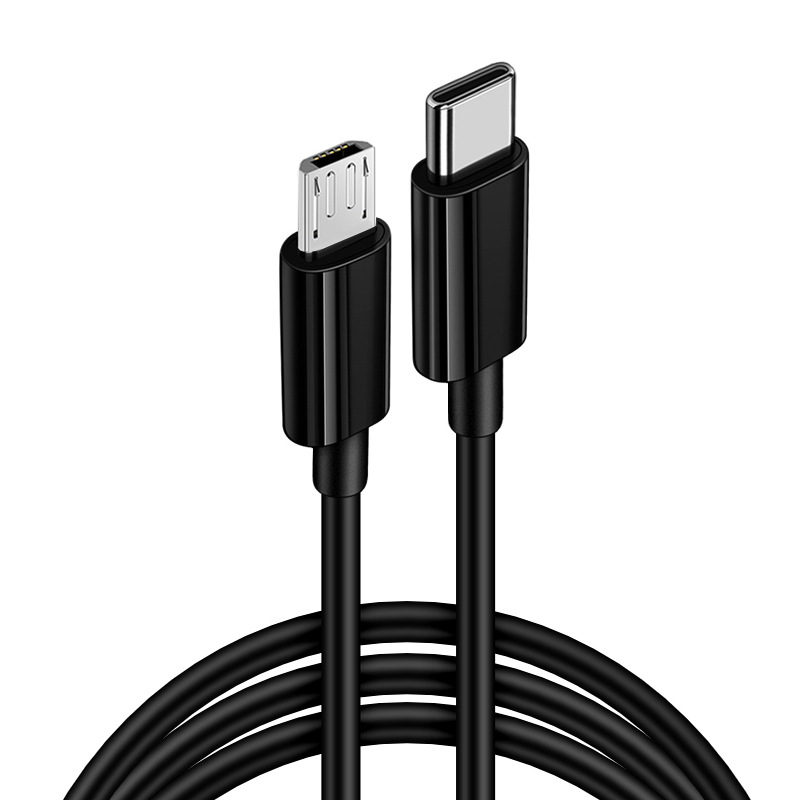 Línea de datos, cable USB C a Micro USB, compatible con carga y datos de sincronización de 480 Mbps compatible