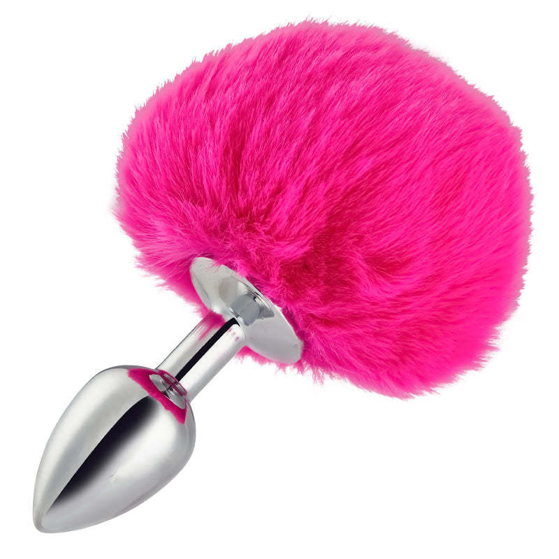 Metal Pink Hairball Base Butt Plug - 5.6 Inch-BestGSpot