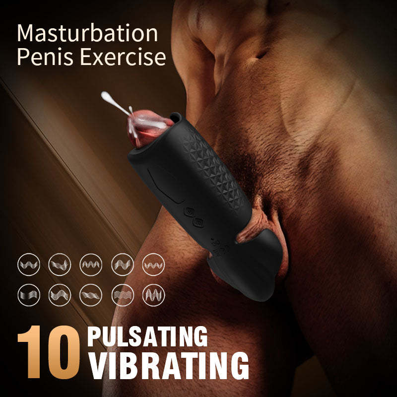 Intense Pleasure Pulse 10 Vibrating Expanding Wings Male Masturbator-BestGSpot