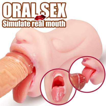 Realistic Mouth Pocket Pussy with 3D Teeth-BestGSpot
