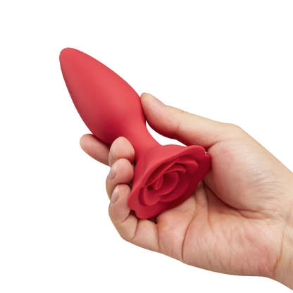 Full Bloom Rose Butt Plug: Safe Silicone Pleasure (8.3 inches)-BestGSpot
