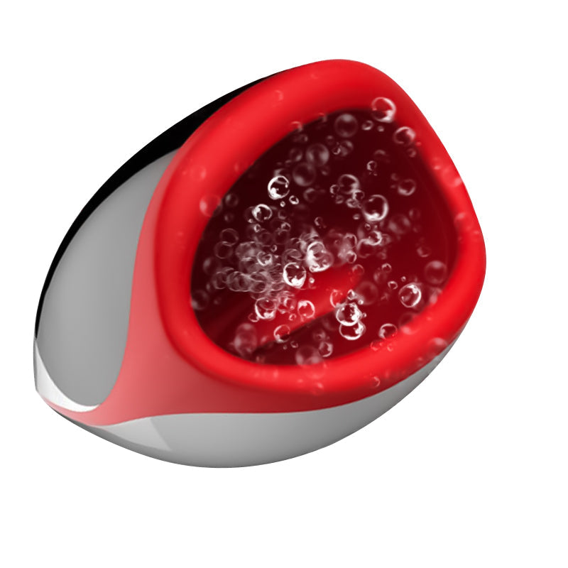 Leten 3 Vibrating 10-Frequency Desire Red Lips Masturbation Cup-BestGSpot
