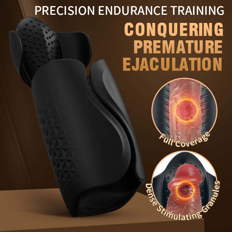 Intense Pleasure Pulse 10 Vibrating Expanding Wings Male Masturbator-BestGSpot