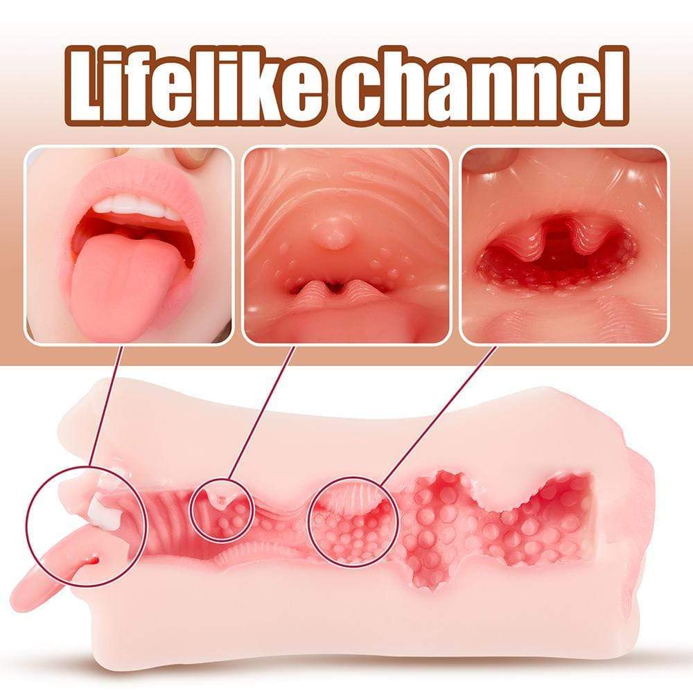 Realistic Mouth Pocket Pussy with 3D Teeth-BestGSpot