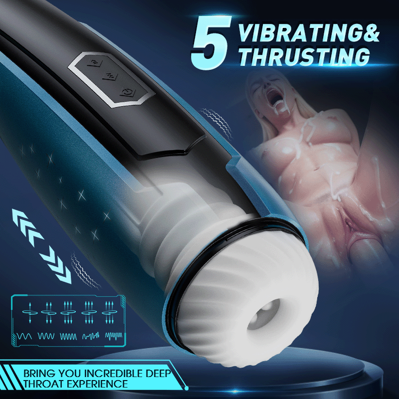 Starlight Thrusting Vibrating Blowjob Masturbation Cup - Maximize Pleasure-BestGSpot