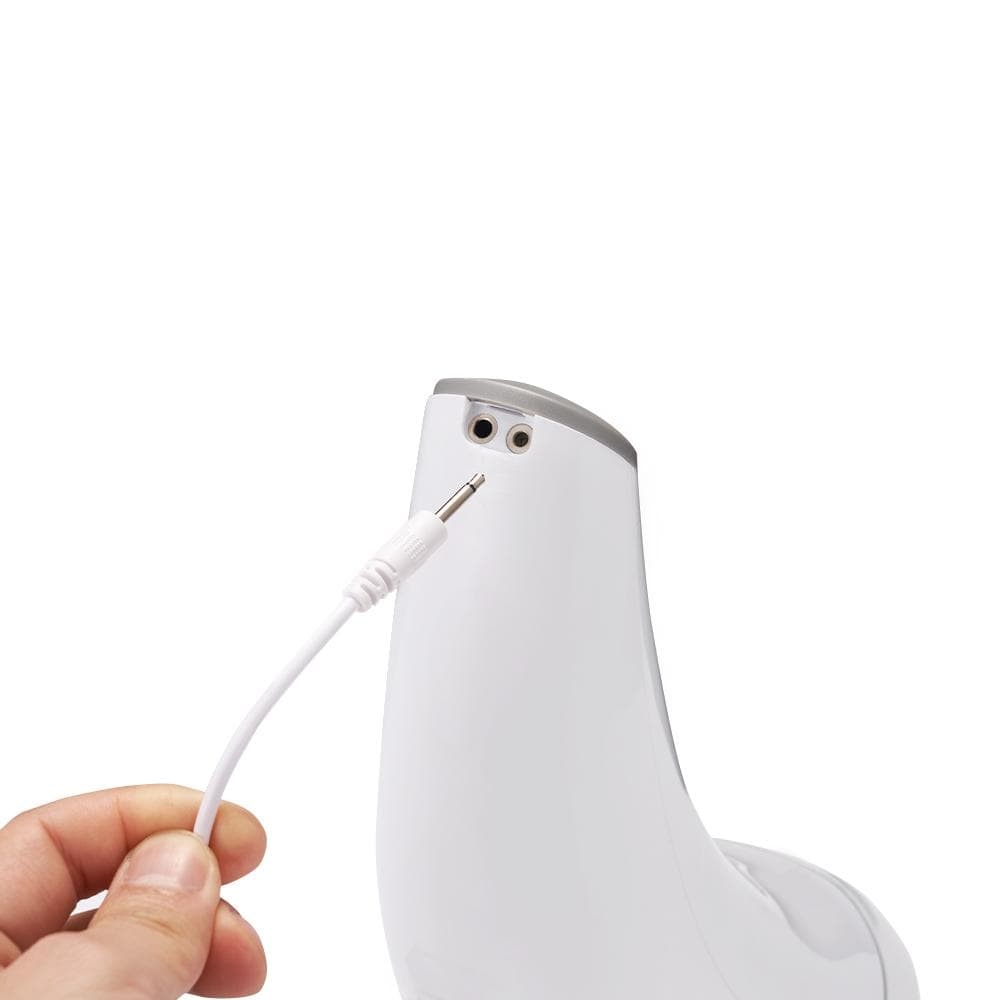 Curved Handle: 7 Vibrating, 3 Sucking, Heating Voice Masturbation Cup-BestGSpot