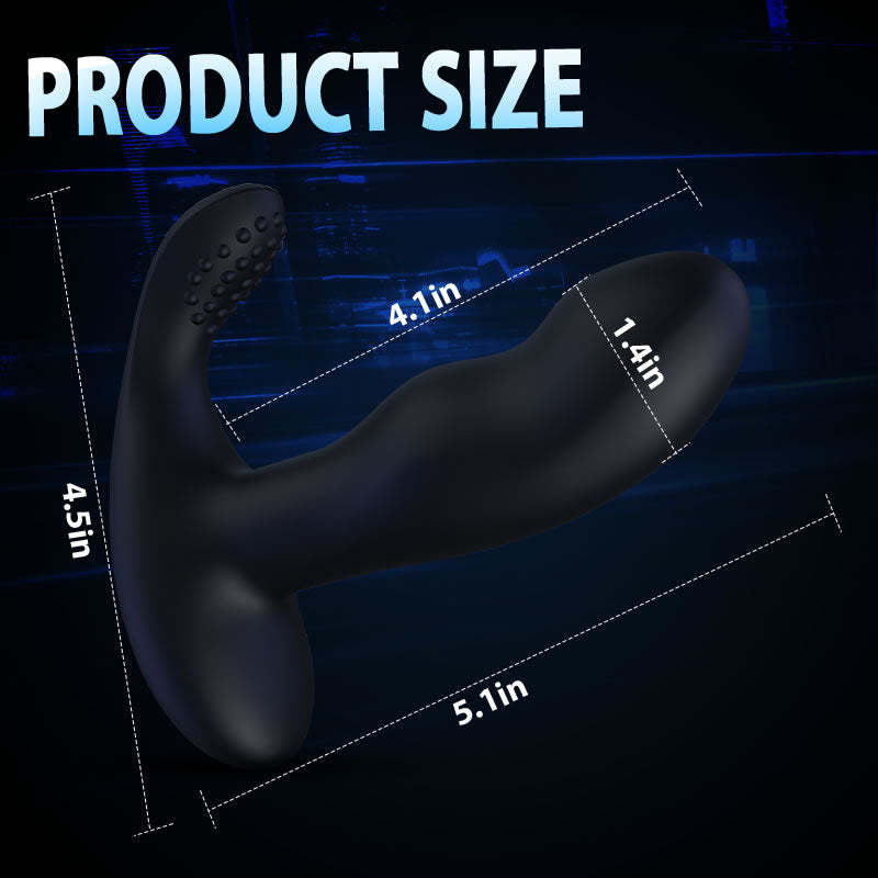 Black Panther 8-Frequency Vibrating Bead Rotating Prostate Massager-BestGSpot