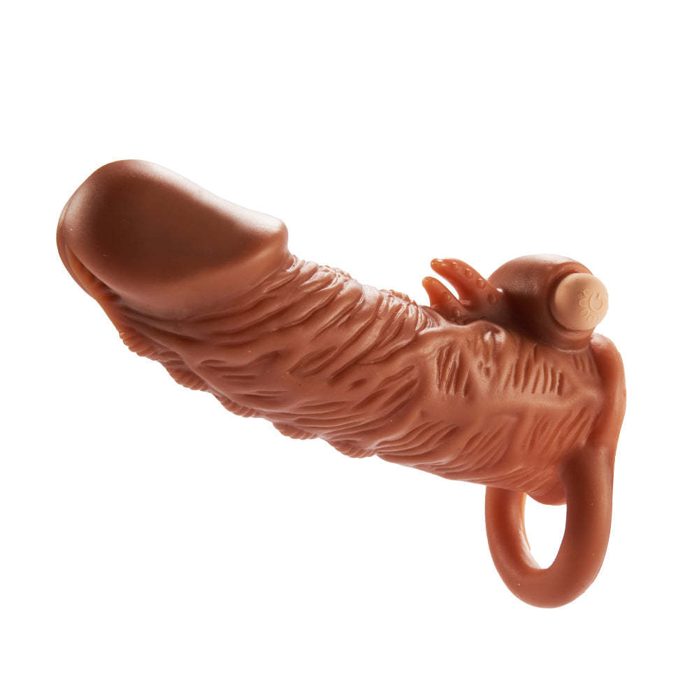 5.3" Thicken Lengthen Vibrating Penis Sleeve-BestGSpot