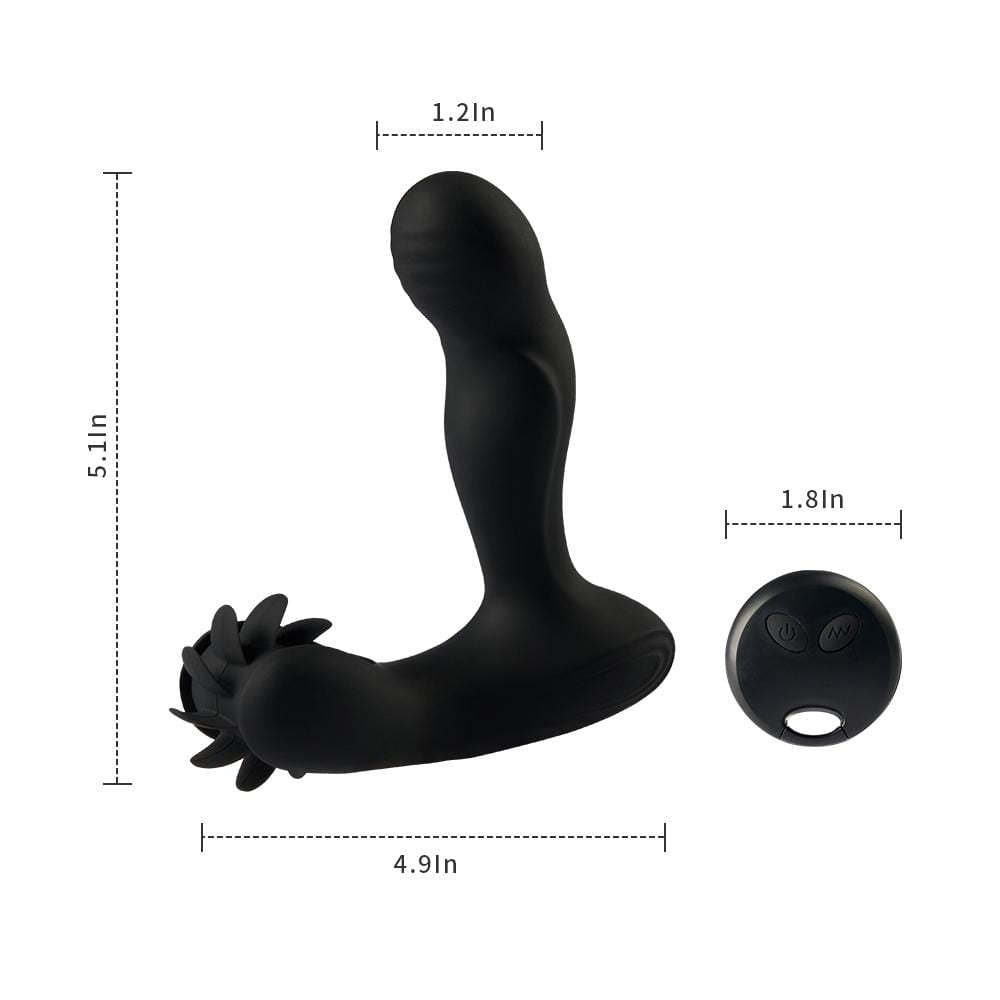 12-Frequency Vibration Tongue-Licking Heating Anal Plug Prostate Stimulator-BestGSpot