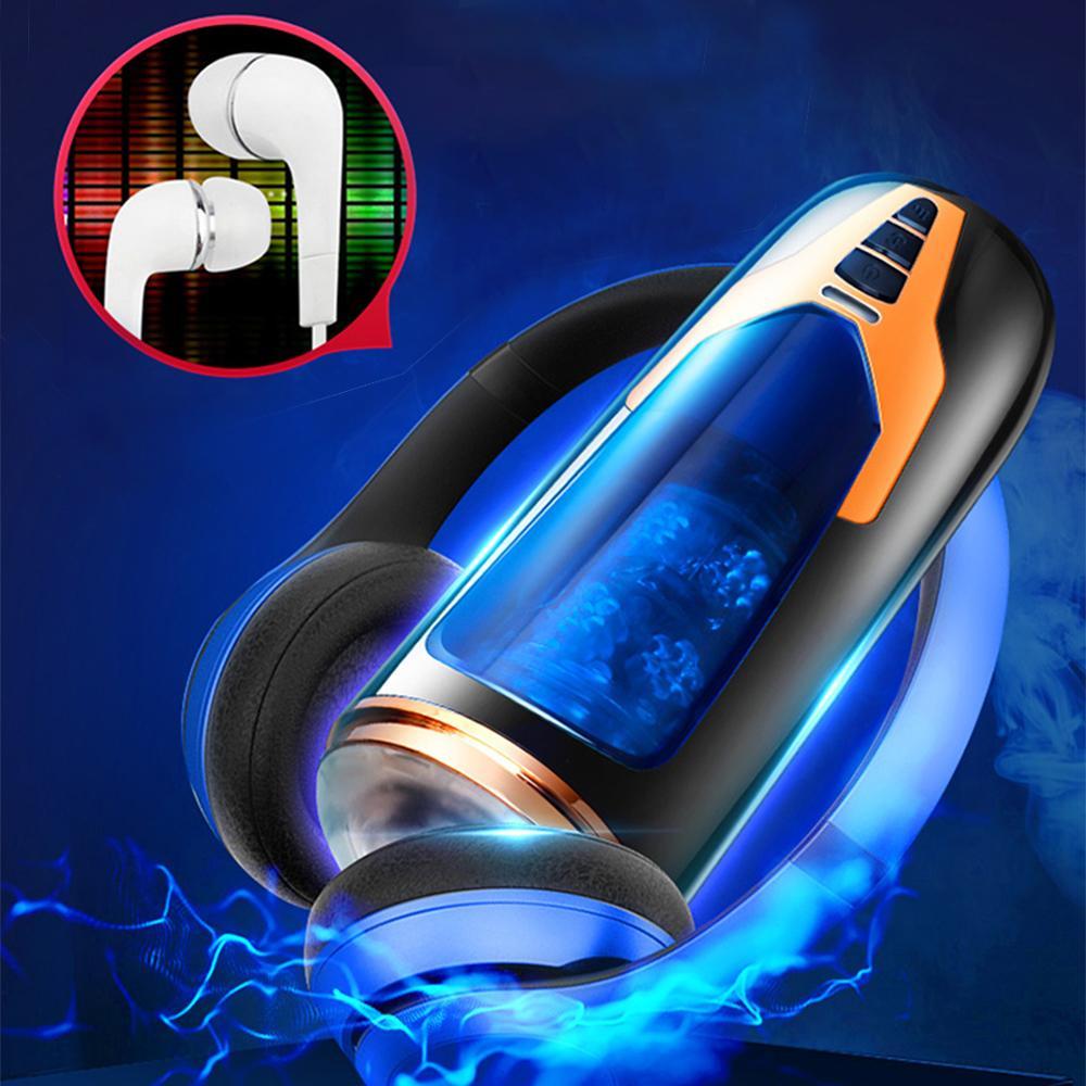 8 Telescopic Rotation 3 Female Moans Pussy Electric Masturbator Cup-BestGSpot