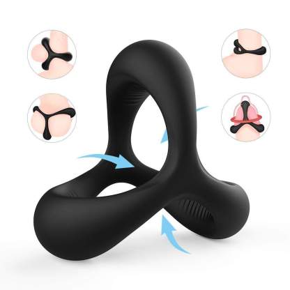 S-Hande 1.14" Silicone Penis Ring for Erection Enhancing-BestGSpot