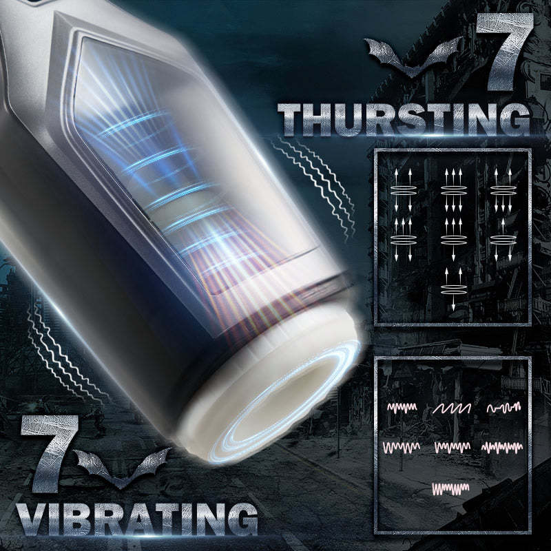 Kilmer 7 Thrusting Vibrating Masturbator | Huge Window | Oral Pleasure-BestGSpot