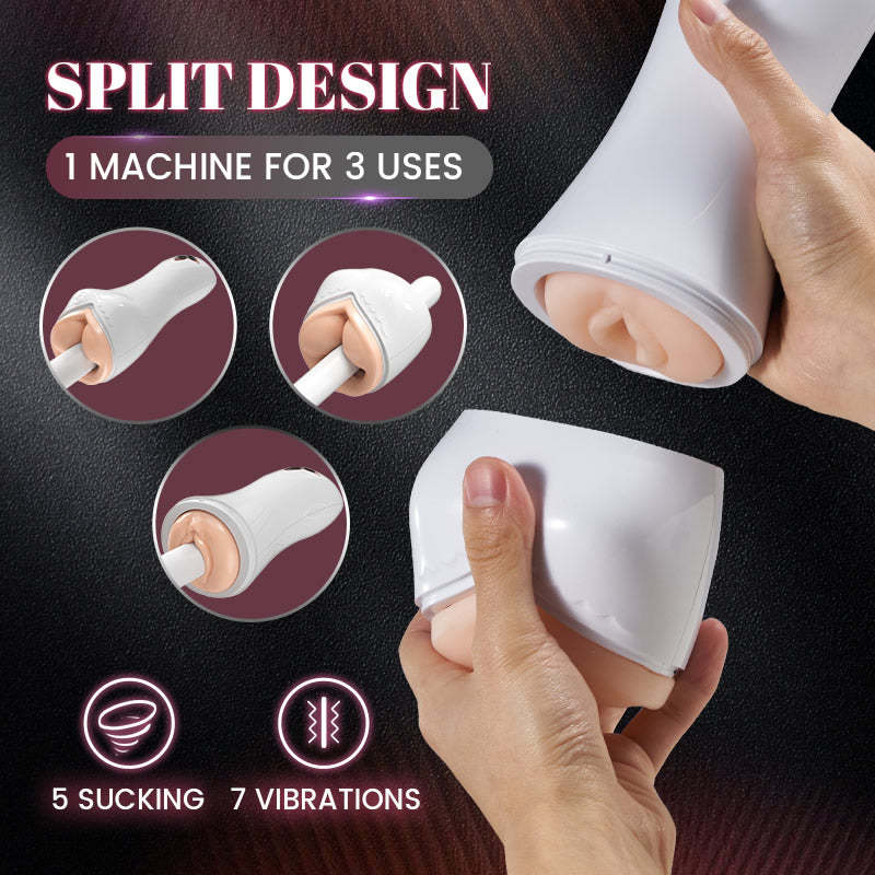 3 IN 1 Split Design Masturbation Cup-BestGSpot