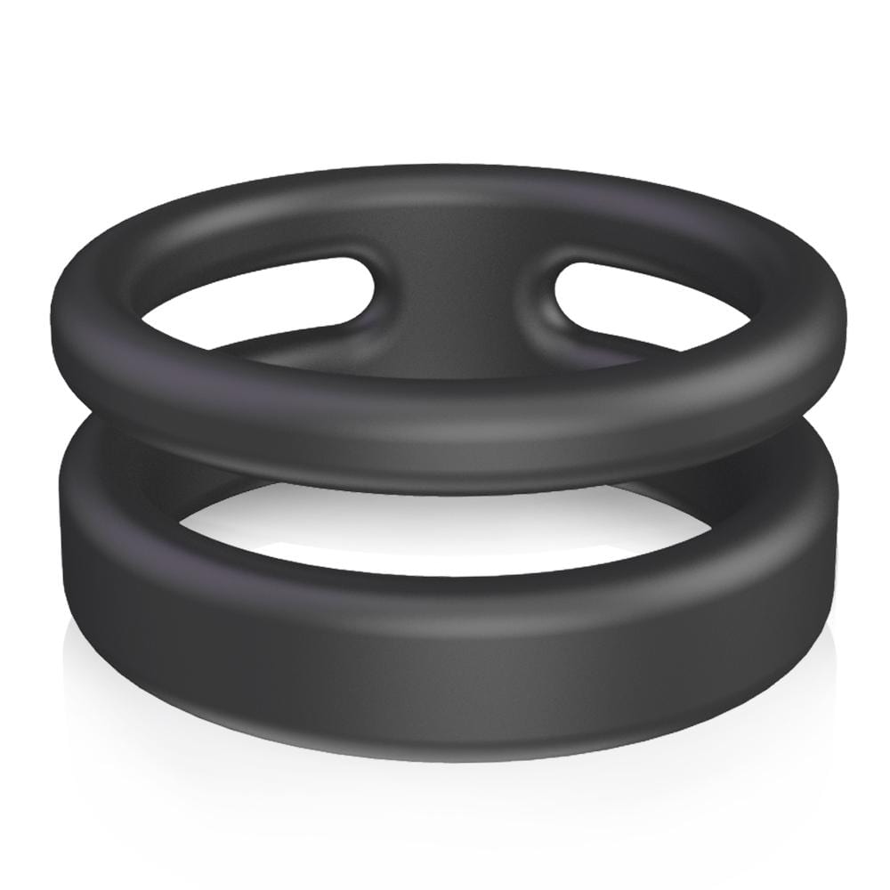 S-Hande Silicone Dual Penis Ring for Erection Enhancement-BestGSpot