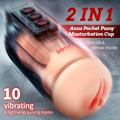 Thunder 10 Vibrating Masturbation Cup-BestGSpot