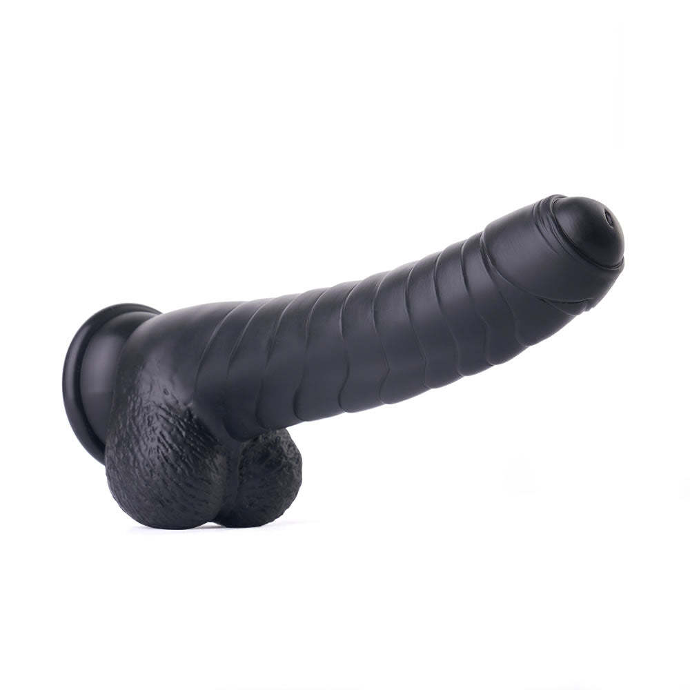 Black Foreskin Masturbation Dildo - Lifelike Sensations Await-BestGSpot