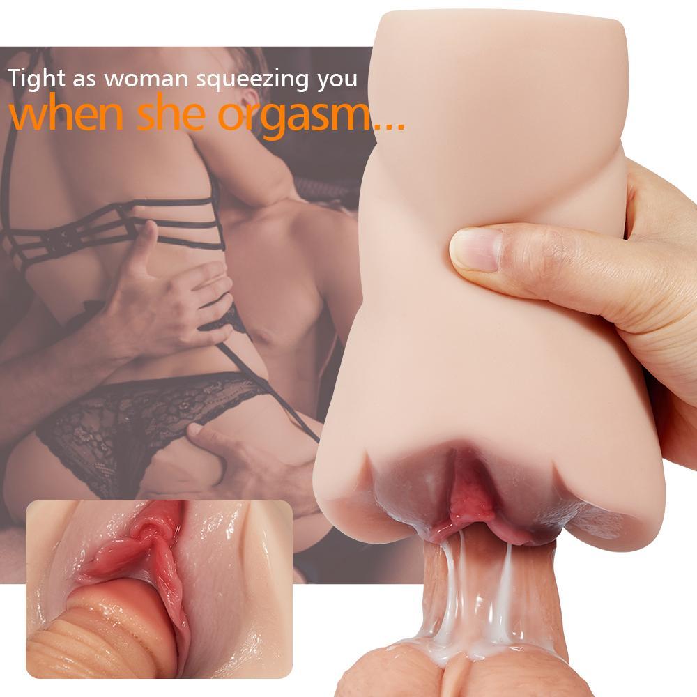 Dual Tunnel Pleasure: Realistic Garnet Labia Pocket Pussy-BestGSpot