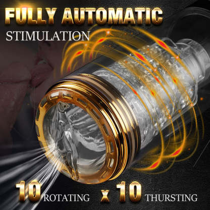 Alex 10 Telescopic Rotation 10 Suction Automatic Male Masturbation-BestGSpot