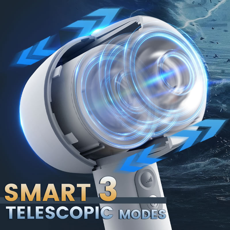 Hardy Automatic 3-Frequency Telescopic Handheld Male Masturbator-BestGSpot