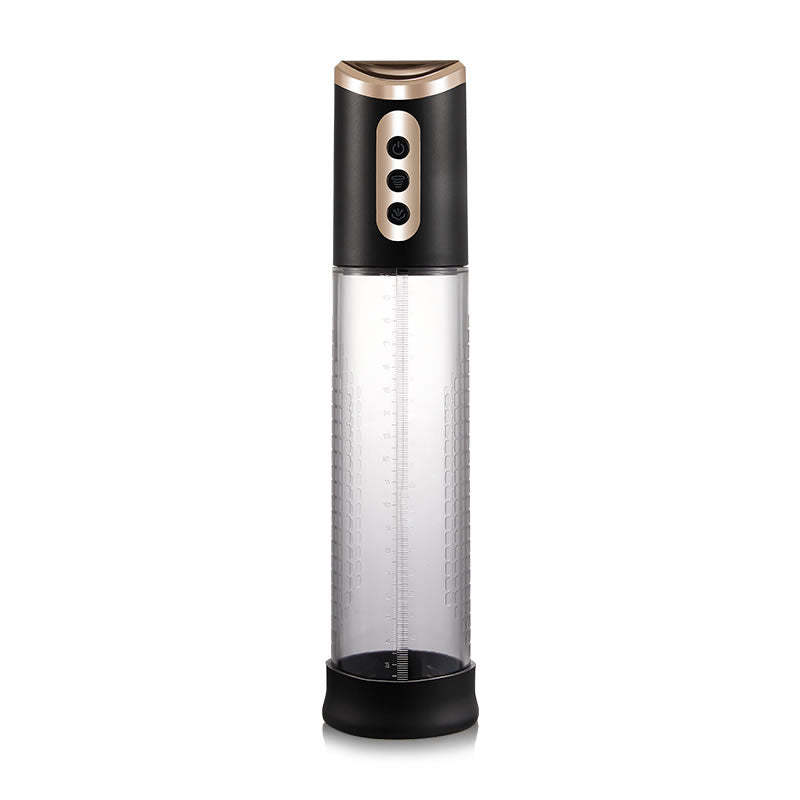 2-in-1 Four Sucking Transparent Penis Enlargement Pump with Lifelike Sleeve-BestGSpot