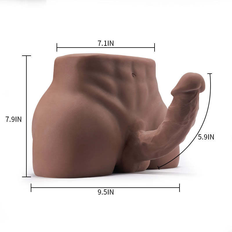 Super Realistic Unisex Male Butt with Anal Entry - 8.5 lbs-BestGSpot