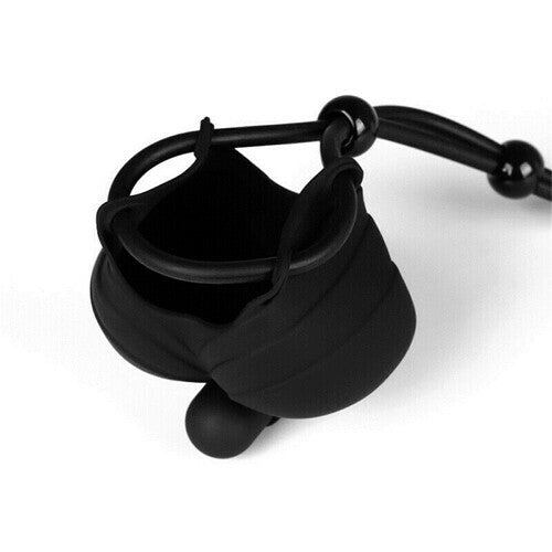 Soft Silicone 10-Speeds Vibration Scrotum Cap Cock Ring-BestGSpot