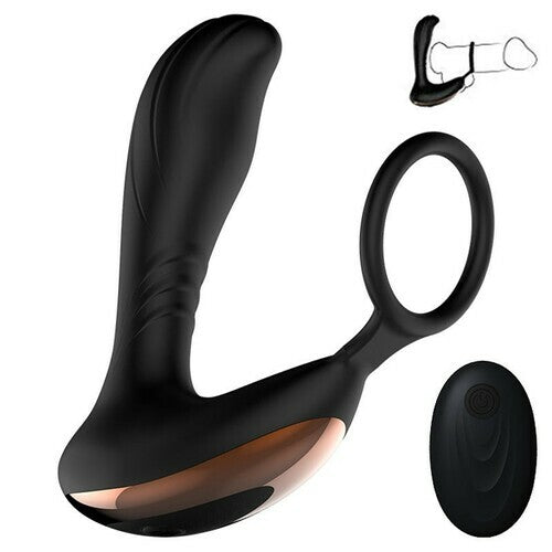 7-Frequency Wireless Prostate Massager Cock Ring with Remote Control-BestGSpot