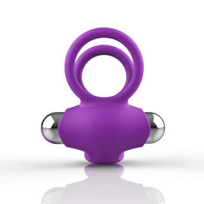 Rechargeable Vibrating Dual Cock Rings-BestGSpot
