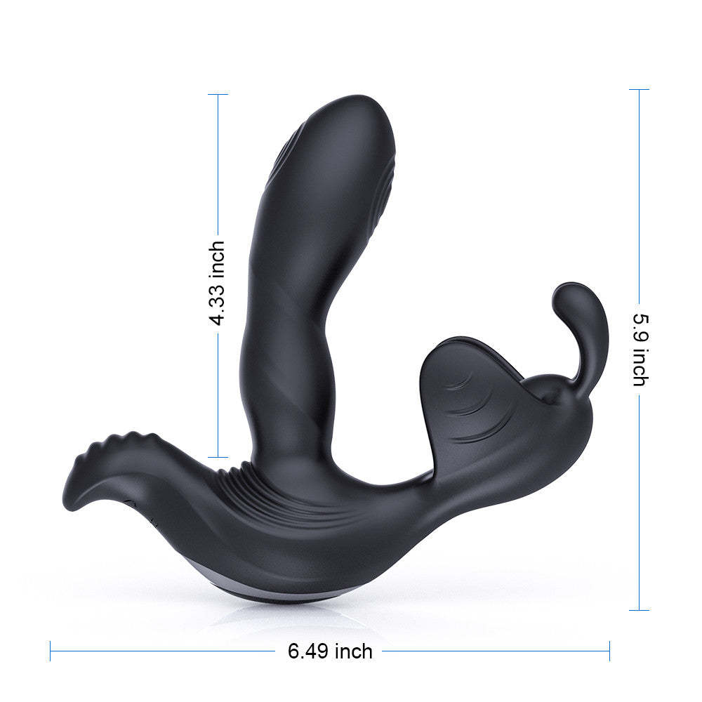 BestGspot Tapping Tip Triple Stimulation 7 Vibrating Prostate Massager-BestGSpot