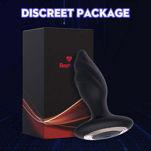 Plume Large Size 9 Vibration Anal Vibrator Butt Plug-BestGSpot