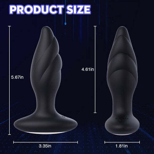 Plume Large Size 9 Vibration Anal Vibrator Butt Plug-BestGSpot