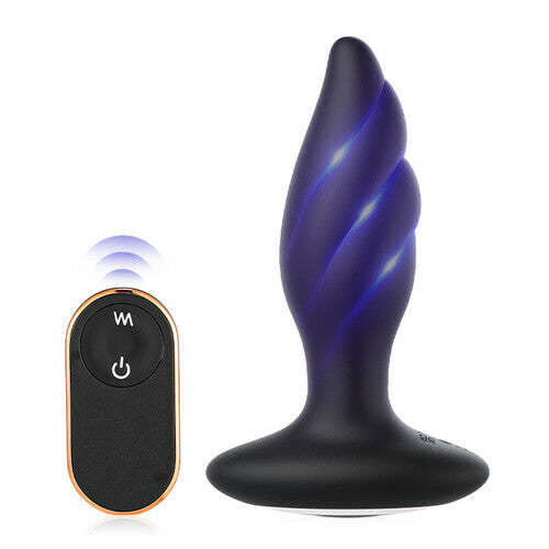 Plume Large Size 9 Vibration Anal Vibrator Butt Plug-BestGSpot