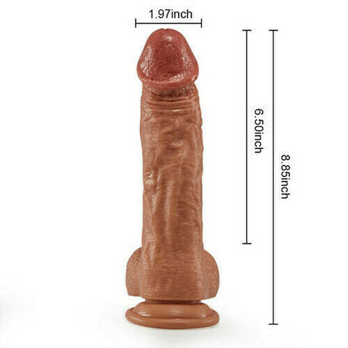 9-Inch Realistic Dildo - Powerful Vibrating Remote Control-BestGSpot
