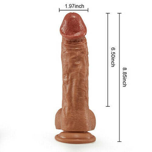 9-Inch Realistic Dildo - Powerful Vibrating Remote Control-BestGSpot