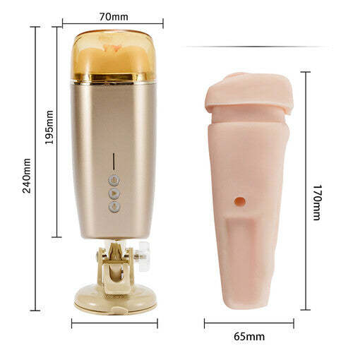 Razor Vibrating Masturbator Cup with Realistic Textured Moaning Pocket Vagina Pussy-BestGSpot