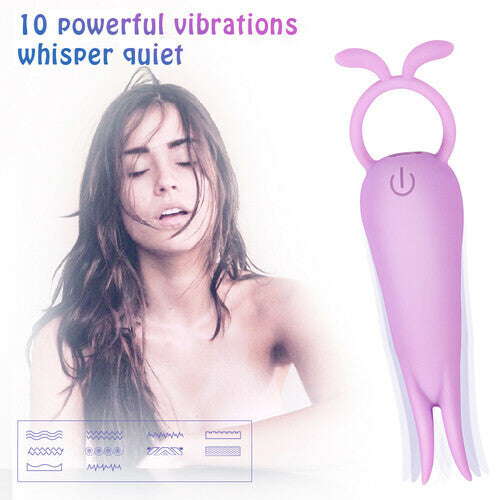 Sensation Bliss: 10-Frequency Vibrator Nipple Stimulator Jump Eggs (Waterproof)-BestGSpot