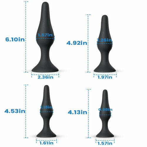 Silicone Anal Plugs Starter Set - 4 Piece Set-BestGSpot