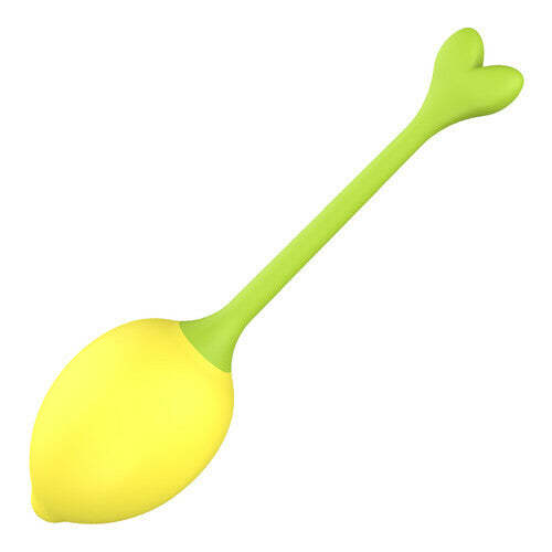 Miss 9 Vibrating Lemon Silicone Vaginal Training Kegel Balls with Voice Mode-BestGSpot