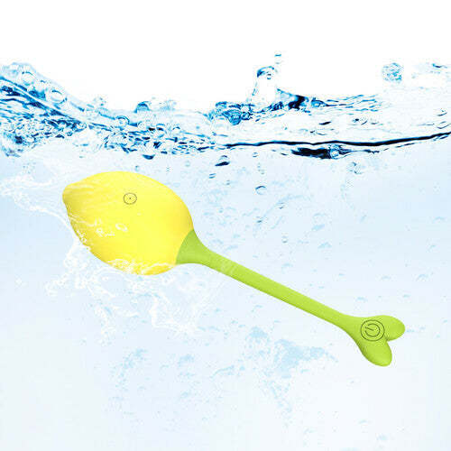 Miss 9 Vibrating Lemon Silicone Vaginal Training Kegel Balls with Voice Mode-BestGSpot