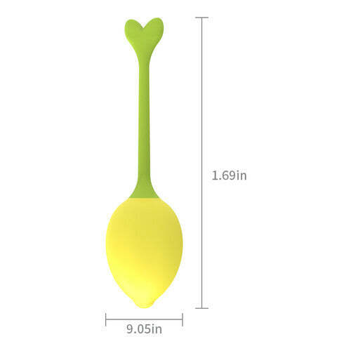 Miss 9 Vibrating Lemon Silicone Vaginal Training Kegel Balls with Voice Mode-BestGSpot
